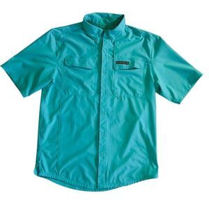 Cabelas Guidewear UPF 30 Fishing Shirt Performance Button Down Technical Shirt M